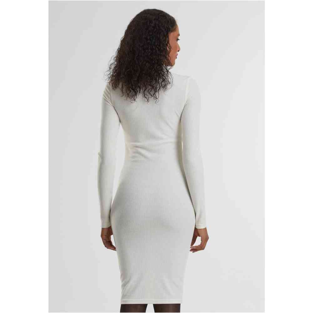 Urban Classics - Rib Bleistift kleid - Creme